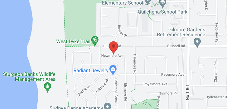 map of 3471 NEWMORE AVENUE